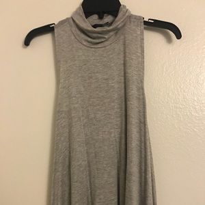 Ash grey turtle neck